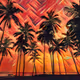 sunsets on fire - old