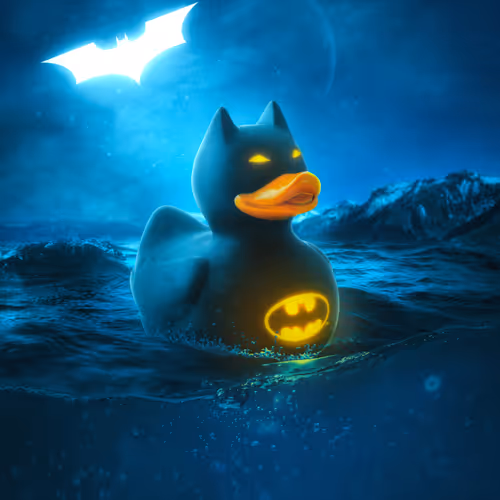 Glowing Superheroes logos