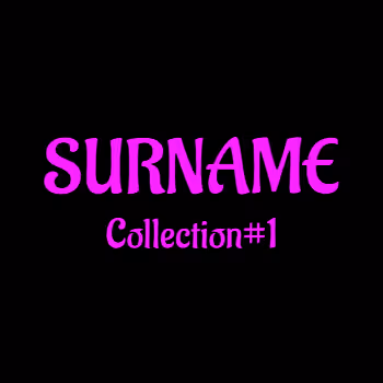 Surname collection#1