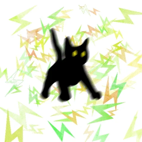 Surprised Black Cat NFT - old V2