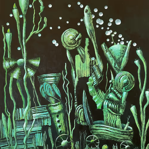 Surrealistic Art. Midnight.