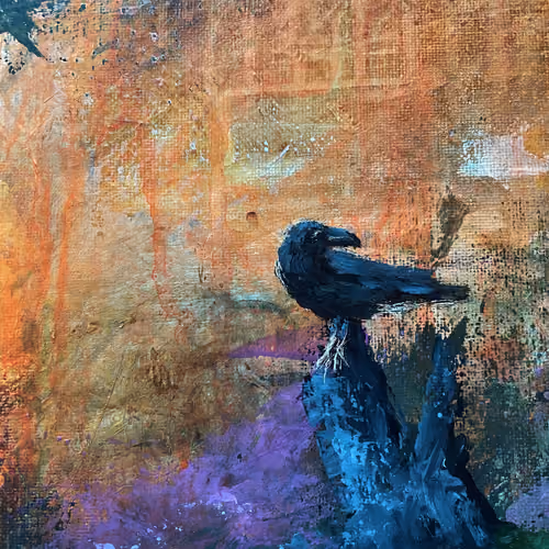 Surrealistic landscapes.Painting.