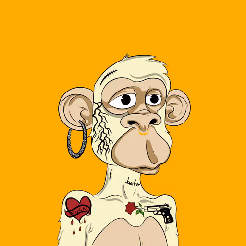 Tattoo Bored ape - old