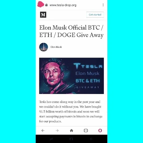 Tesla BTC Twitter Scam