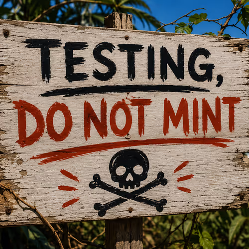 Testing, Do Not Mint