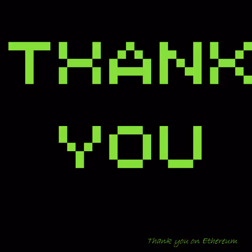 Thank you on Ethereum - old