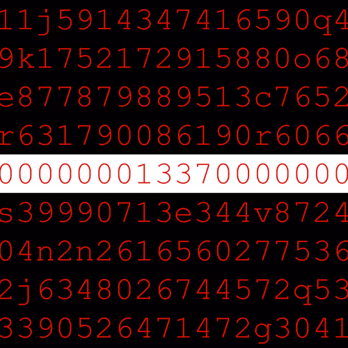 The 1337 Collection - Cryptographic Alphanumerics (#1337CA)