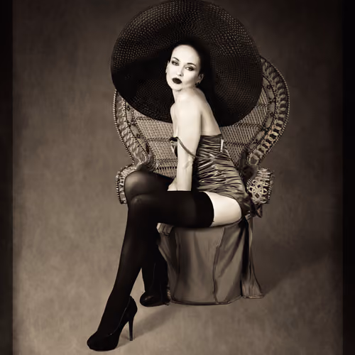 The 1920s French Postcard Look (Aged Sepia Study)