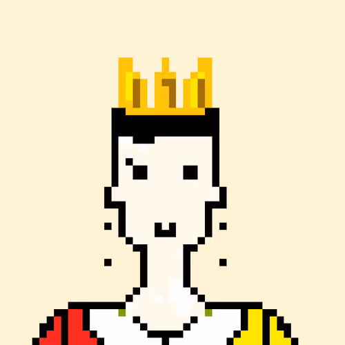 The art to make a pixel lord. "With paint"