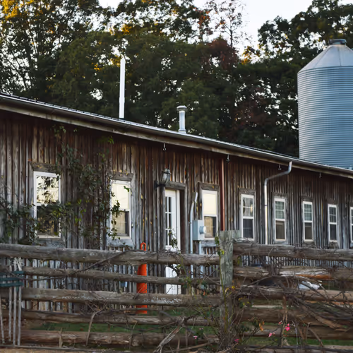 The barn at the Lazy 5 Ranch