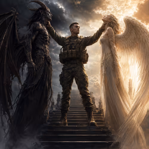 *The Choice Between Light and Darkness'