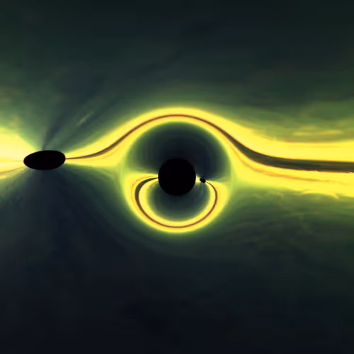 The Extended Present - Black Holes Dance #ddbb44