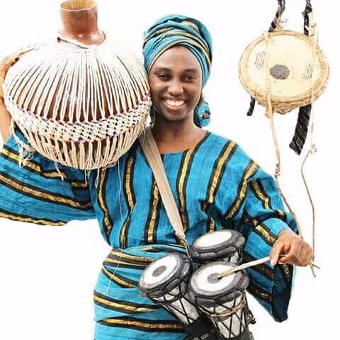 The Female Drummer Smile