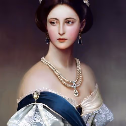 The girl among the sakura leaves