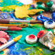 The hand of a young artist