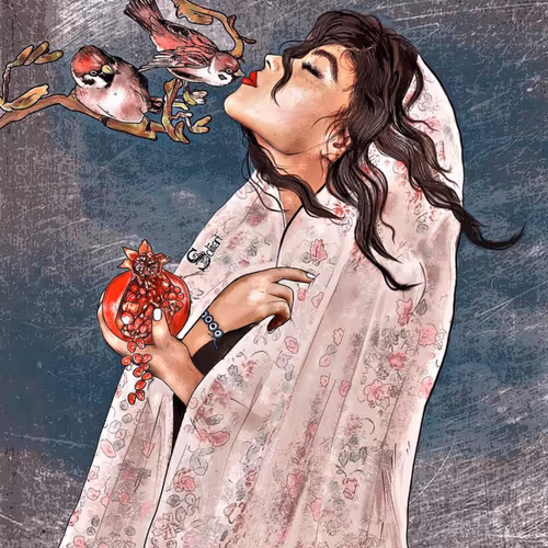 the kiss of bird - old