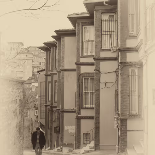 the man in the streets of old istanbul - old