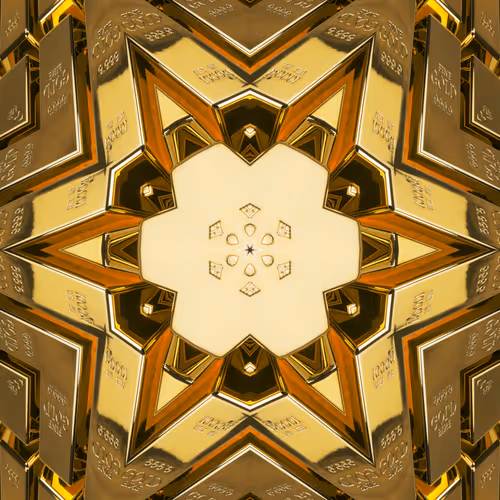 the mandala is golden