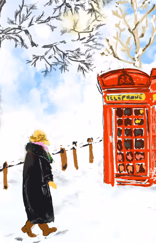 The red scarf or the red telephone