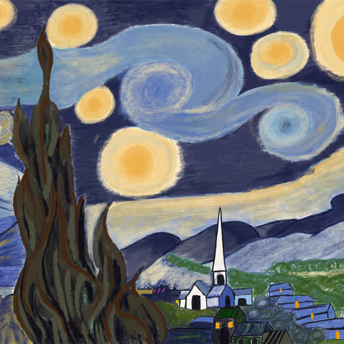 The Starry Night by w