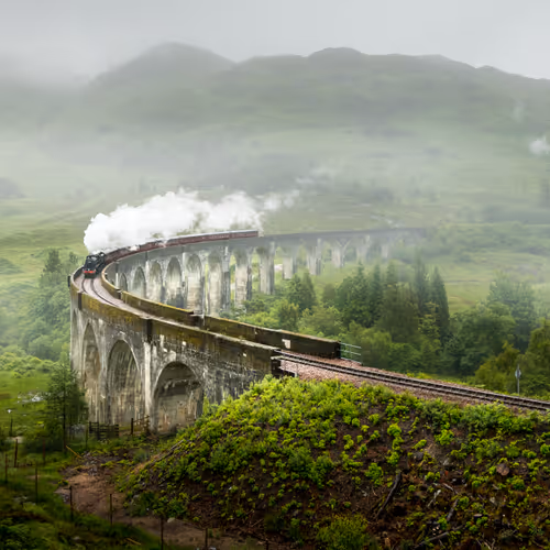 The Wizards Crossing  Glenfinnan Viaduct Steam