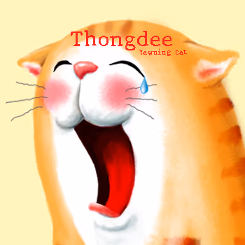 Thongdee-yawning-cat collection