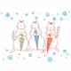 Three cats