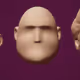 THREE HUMANS HEADS