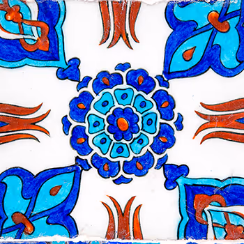 Tile details from the Ottoman period