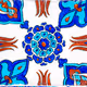 Tile details from the Ottoman period