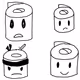 Toilet Paper with faces