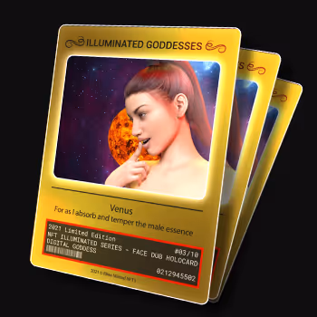 Trading Cards - Exclusive Set - Illuminated Goddesses Close Up