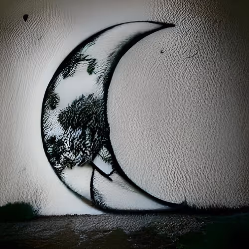Tree and Moon