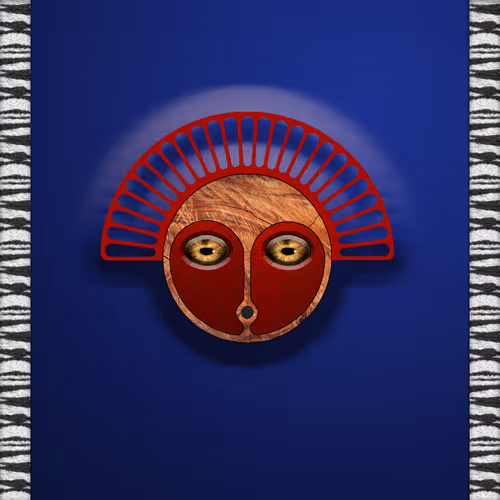tribal masks - old