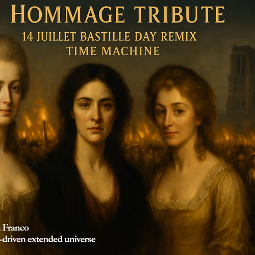 Tribute 14JUILLET BASTILLEDAY remix Time Machine 2025 46pixs digitalArt by Stefano Dorian FRANCO