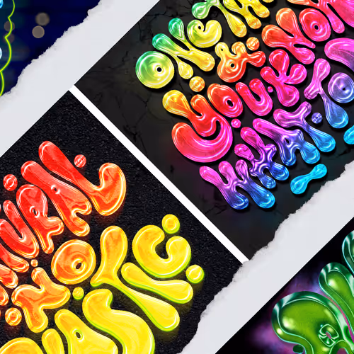 Trippy Lettering