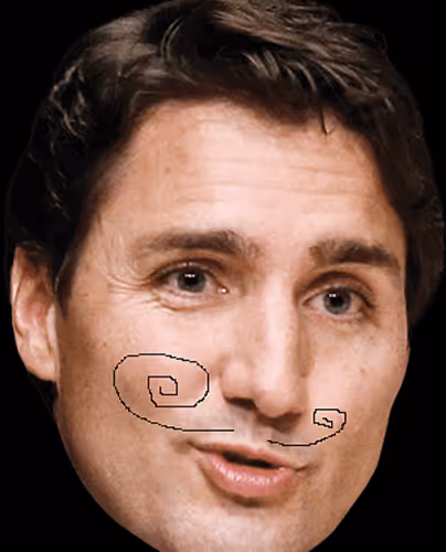 Trudeau Trading Card - old