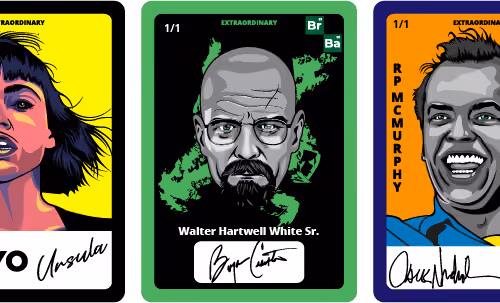 TV Show Hero Collectible Cards