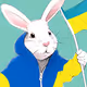 Ukrainian NFT rabbits. Year 2023.