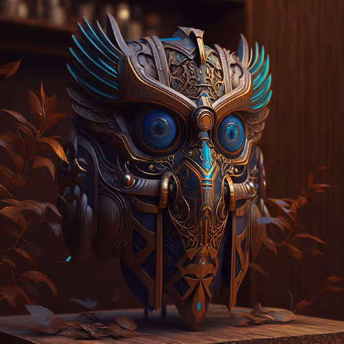 Steampunk tribal mask