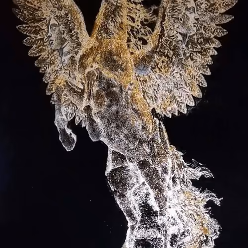 Uncopied Two-Sided Dust Sculptures