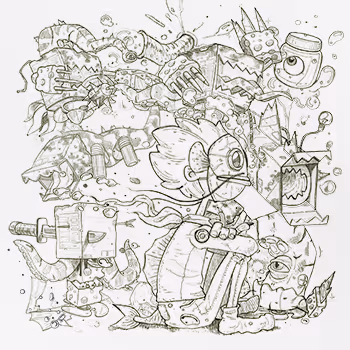 Undersea man and monsters - old V2