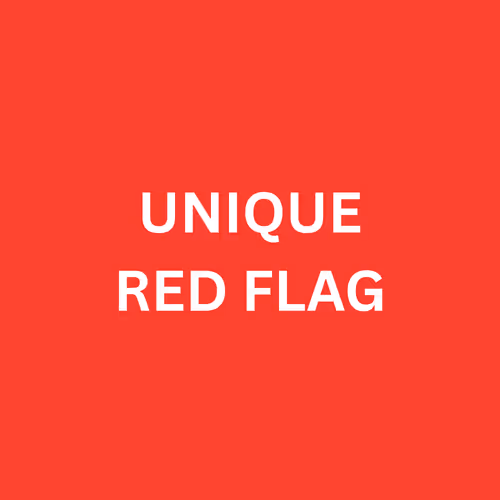 UNIQUE Red Flag
