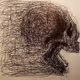 Unique Scribble Skull