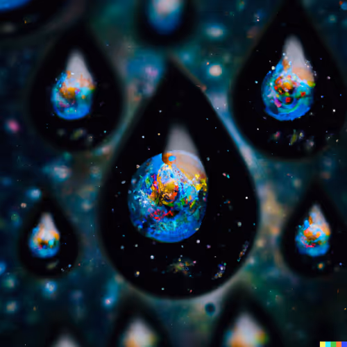 Universe in a Raindrop