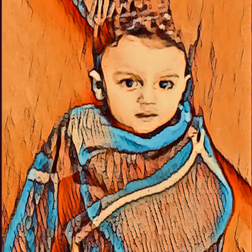 The Boy in a Blanket - old