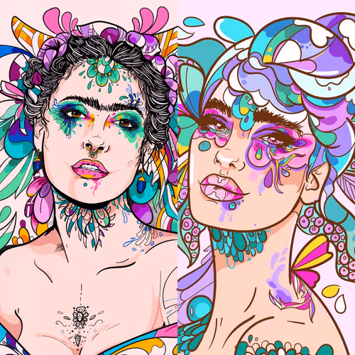 Studio Irida original art - old