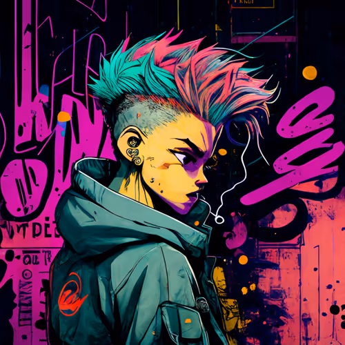 CryptoNeon by Mokidd