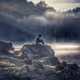 Man and the lake