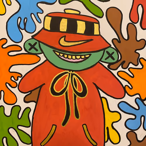 smiling frog - old